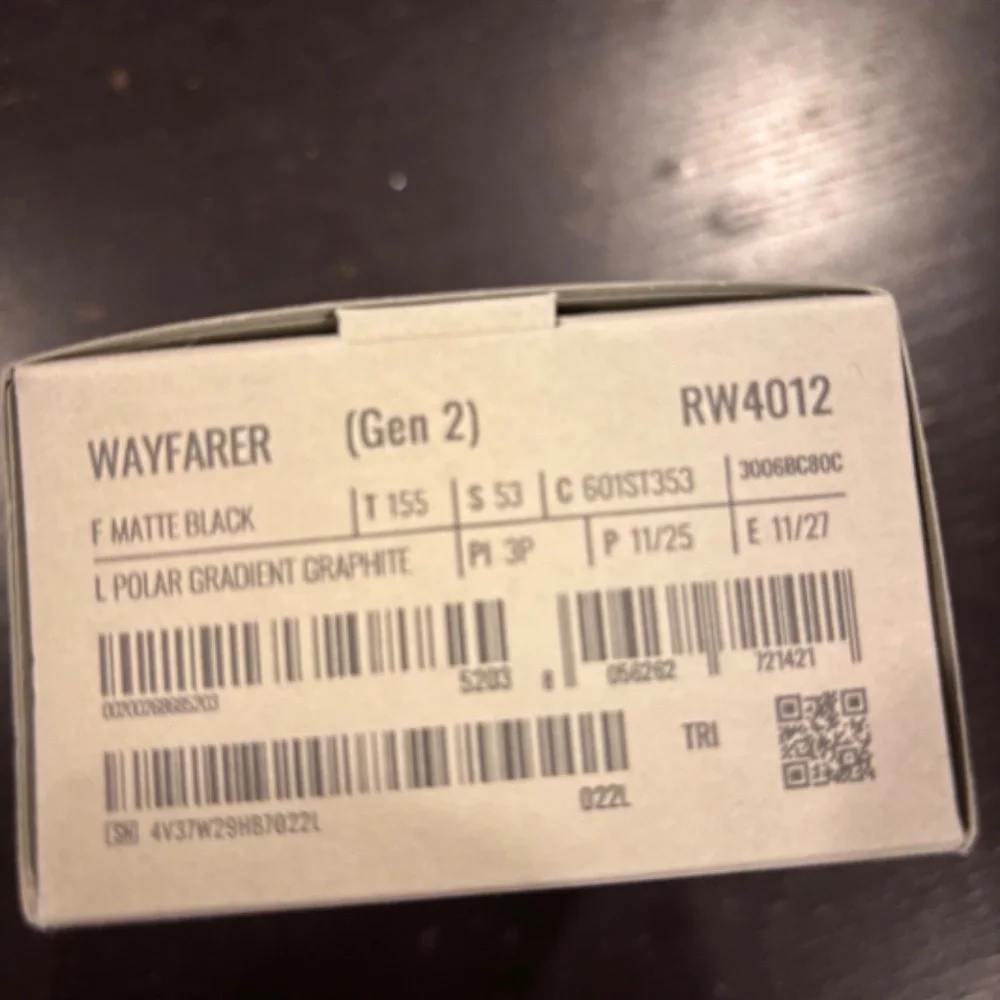 Ray-Ban Meta (Gen 2) RW4012 Wayfarer matte black polar gradient graphite S53 NIB